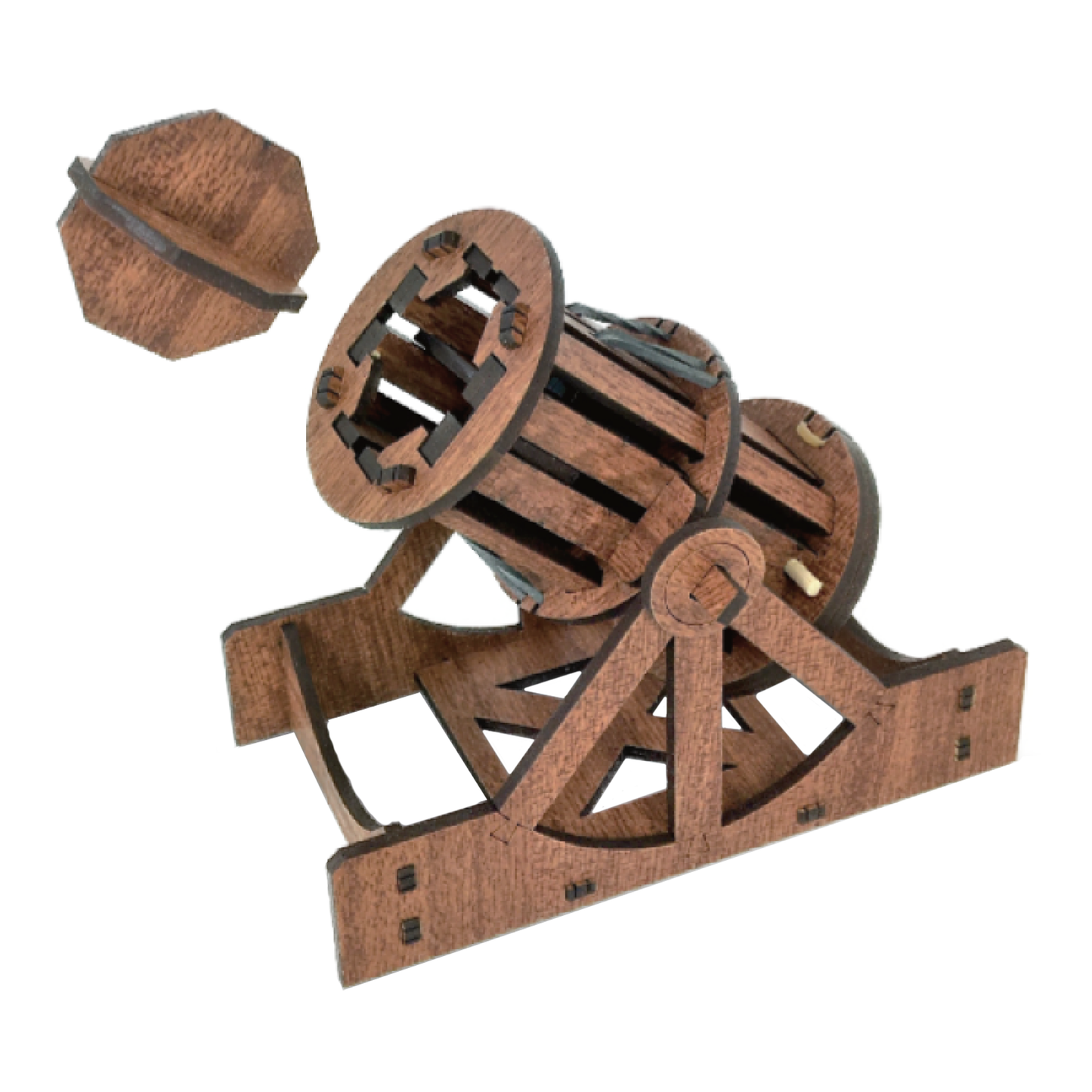 Mini Cannon : Wooden Engineering Model Building Kit