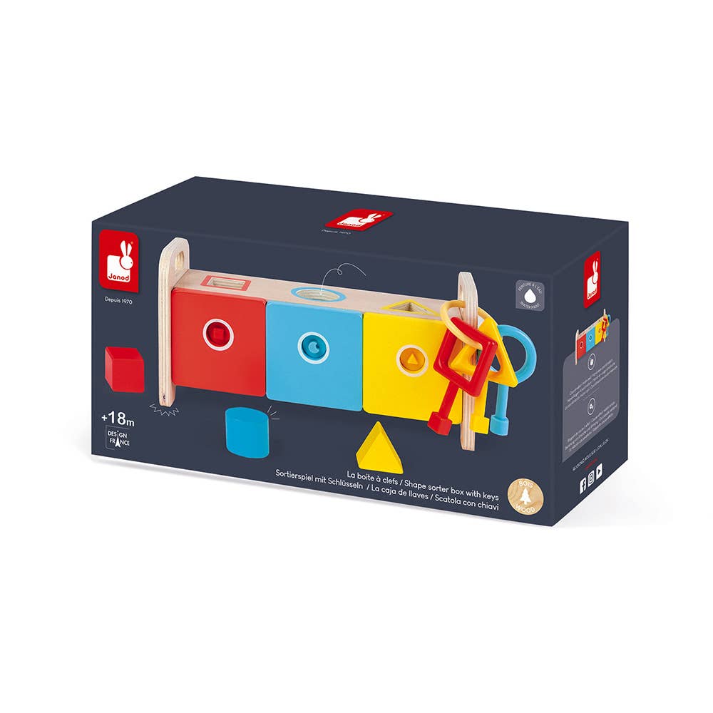 Essential | Shape Sorter Box With Keys | Early Learning Toys