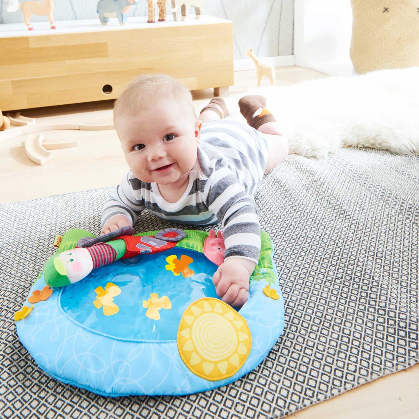 On the Farm Water Play Mat Tummy Time Activity