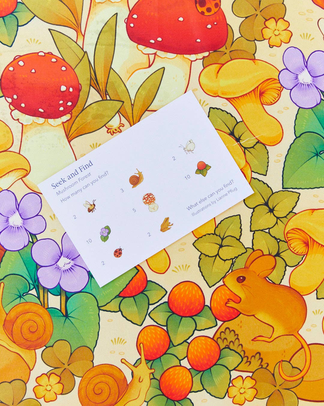 Mushroom Seek and Find Playsilk