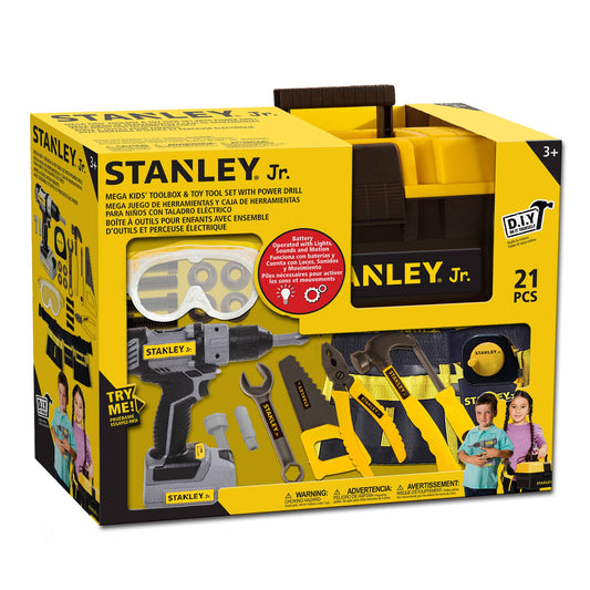 Red Toolbox Stanley Jr. Battery Operated 21-Piece Toolset