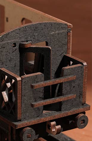 DIY Wooden Puzzle: Steam Journey