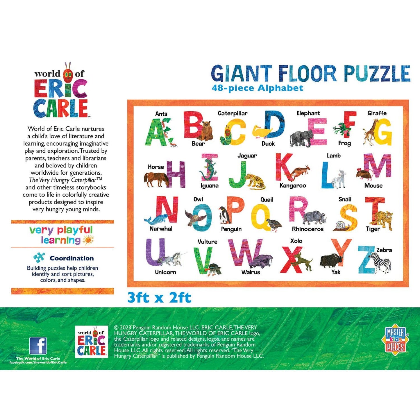 World of Eric Carle - Alphabet 48 Piece Floor Puzzle