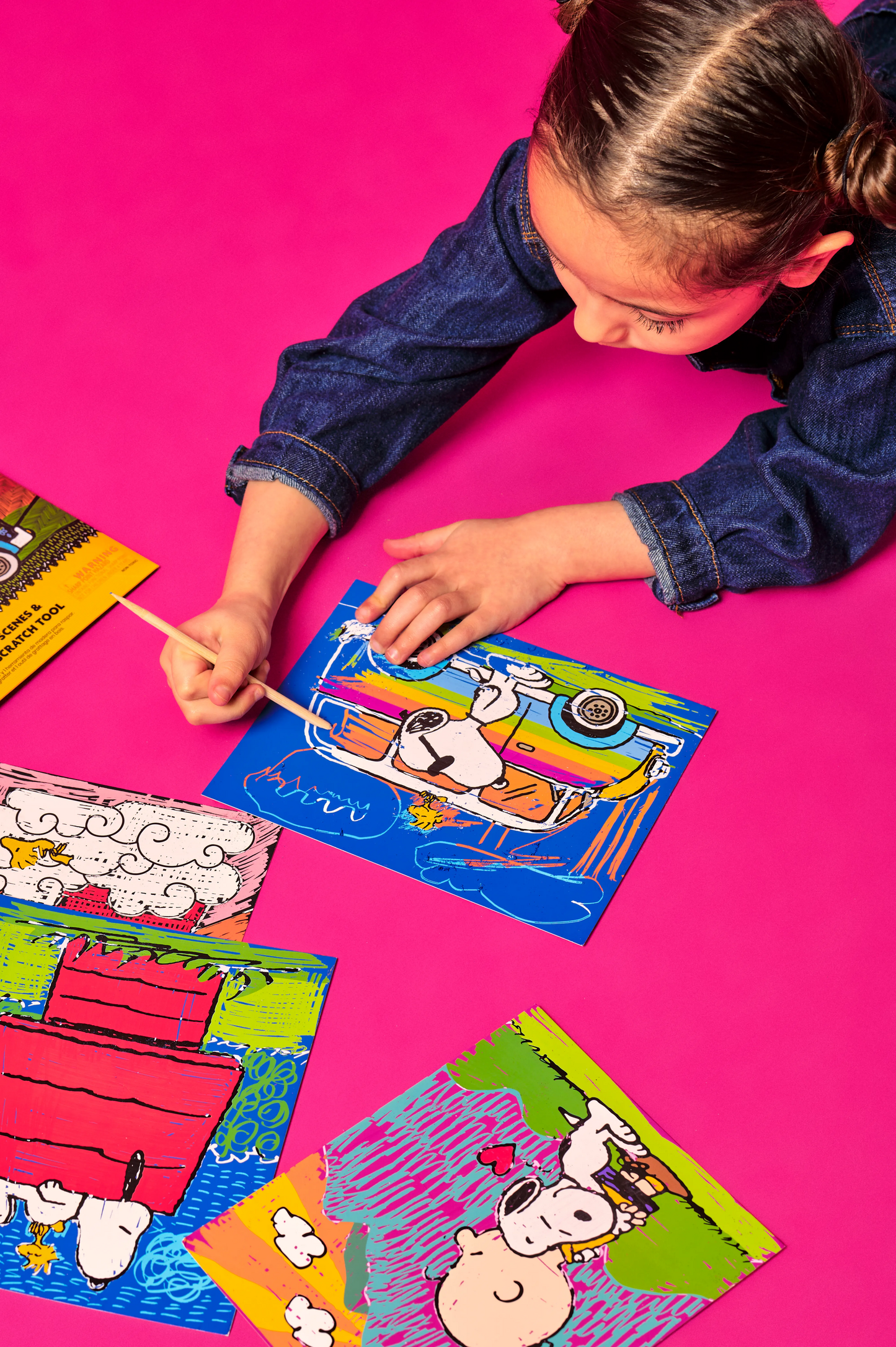 OOLY x Peanuts: Scratch Art Kit (13 PC Set)