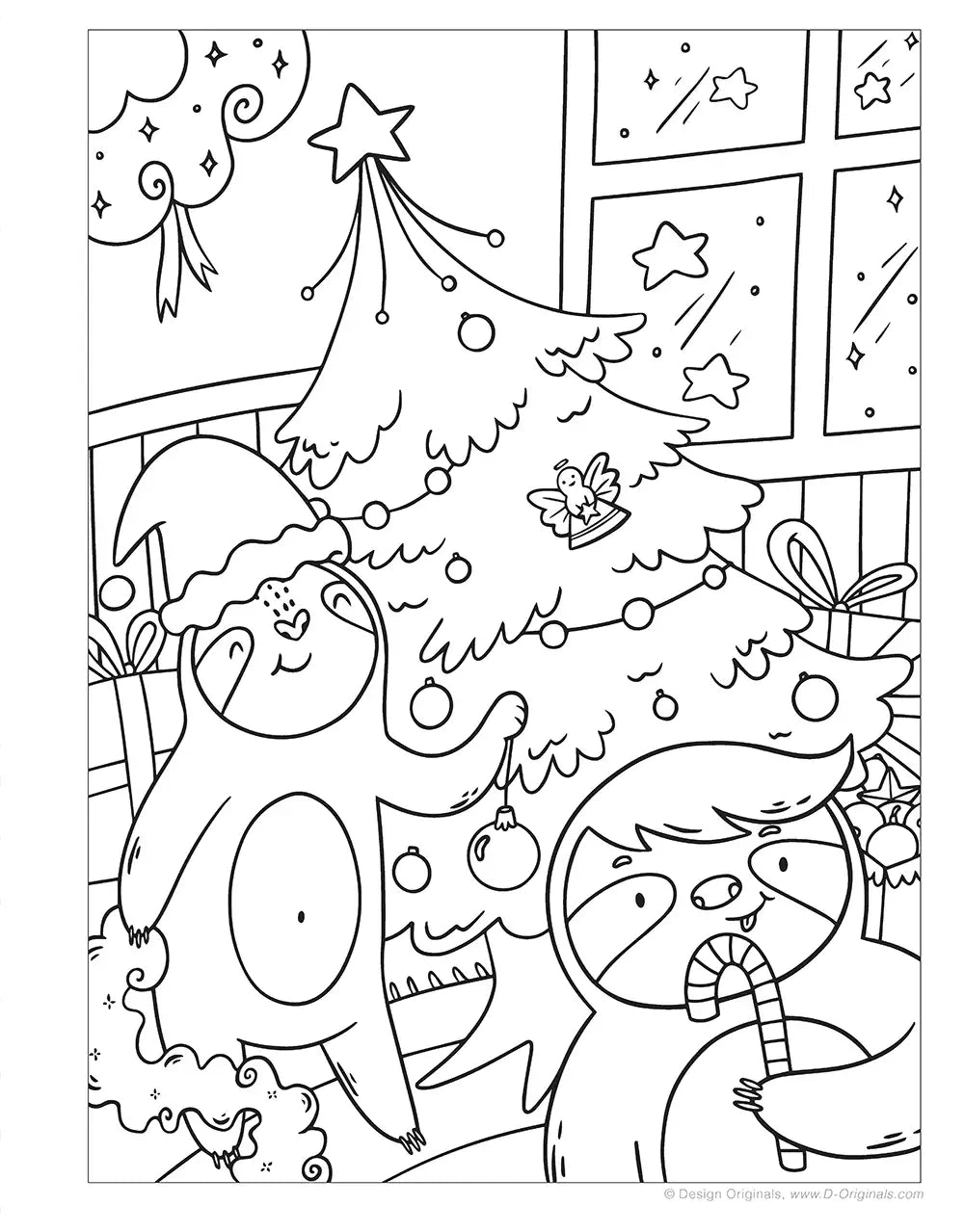 Sloths Coloring Book
