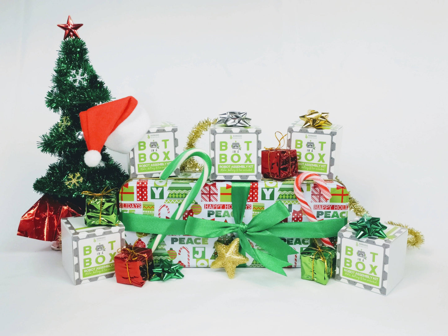 Bot In A Box Craft Robot | Stocking Stuffer | Party Favor: 4-Pack / Classic Edition