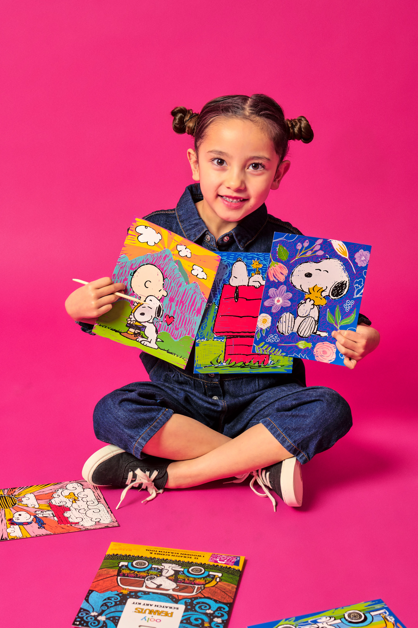OOLY x Peanuts: Scratch Art Kit (13 PC Set)