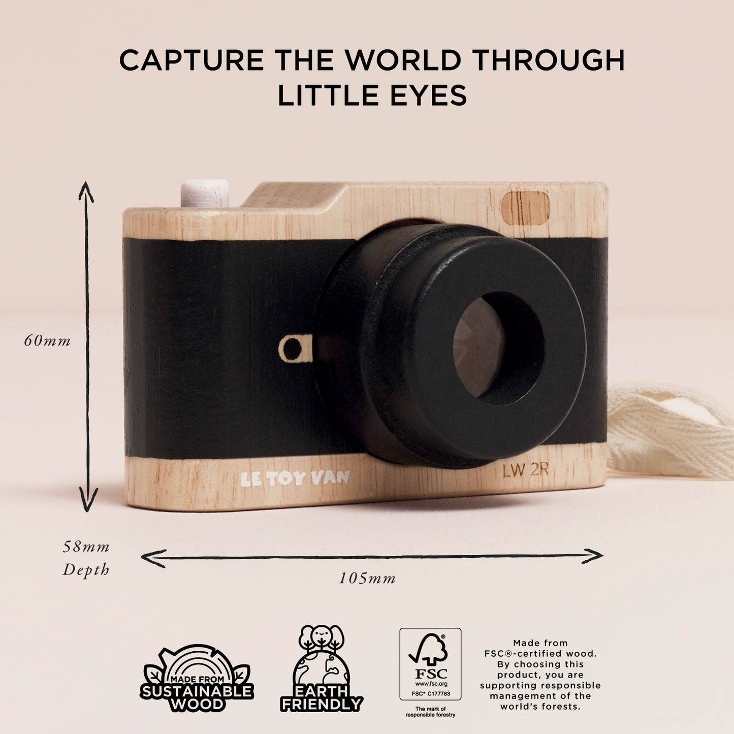 Wooden Retro Camera