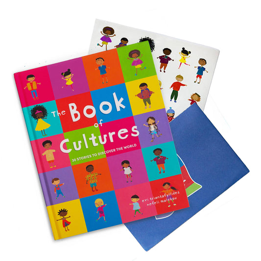 The Book of Cultures with Stickers, Perfect for Book Nooks!