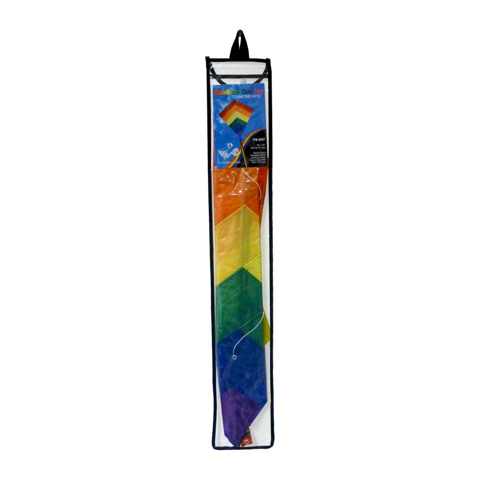 Rainbow Overlay 30" Diamond Kite
