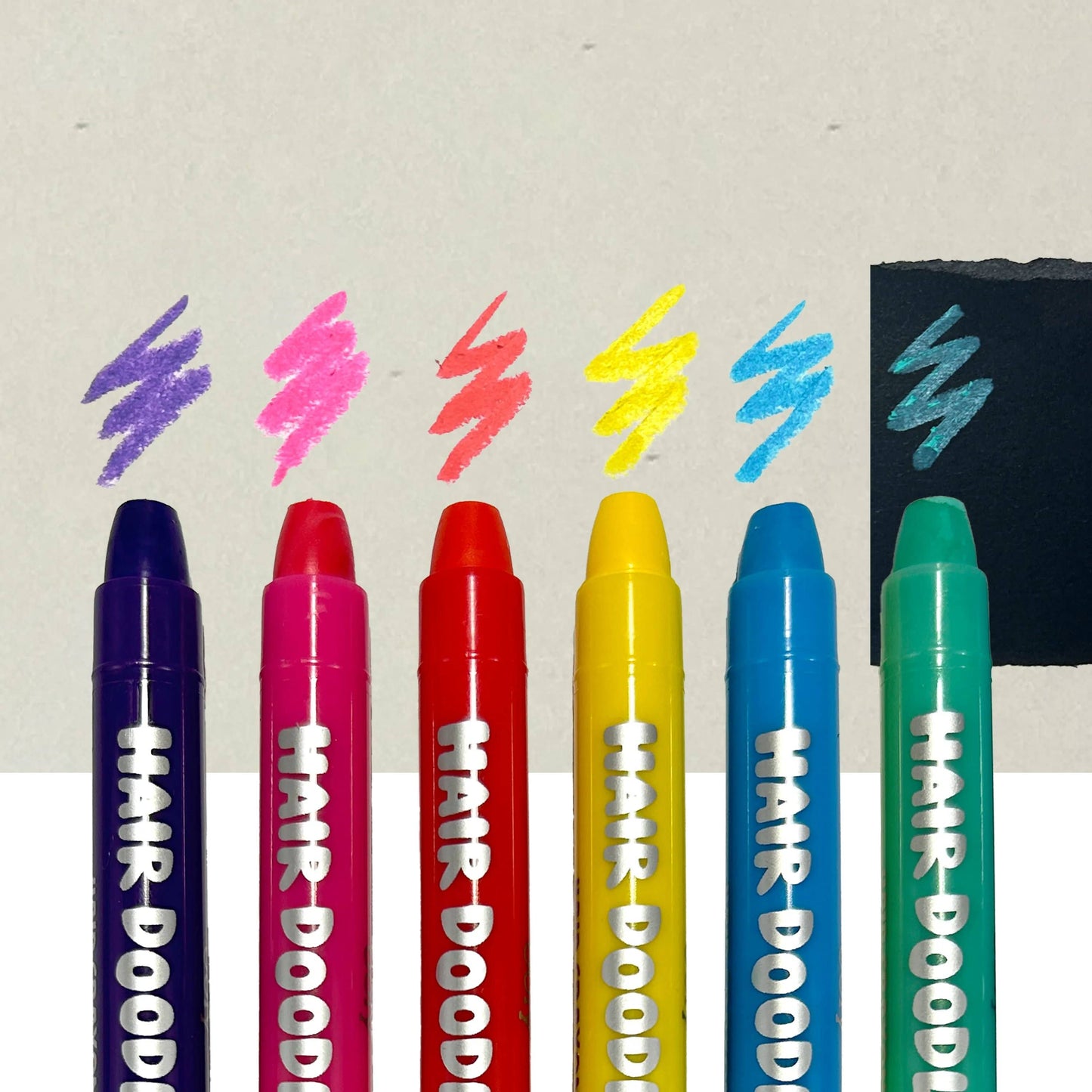 Hair Doodlers: Hair Crayons (Set of 6)