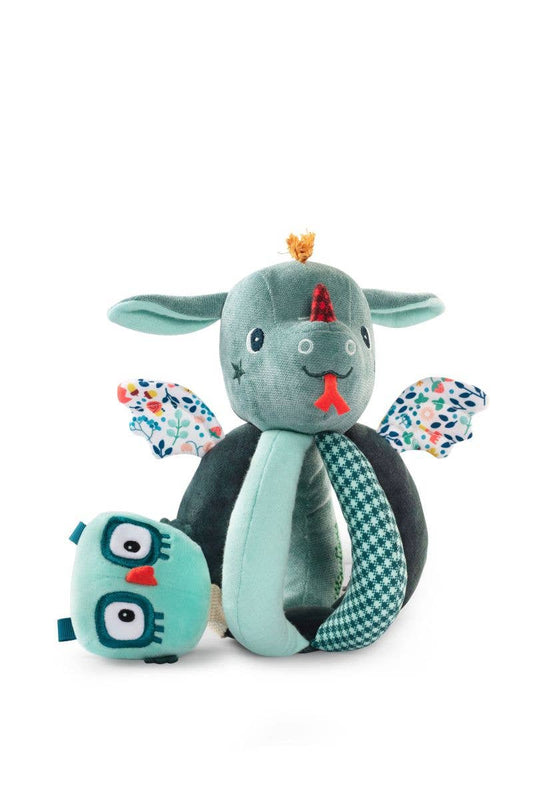 Joe the Dragon | Plush Activity Rattle with Handles