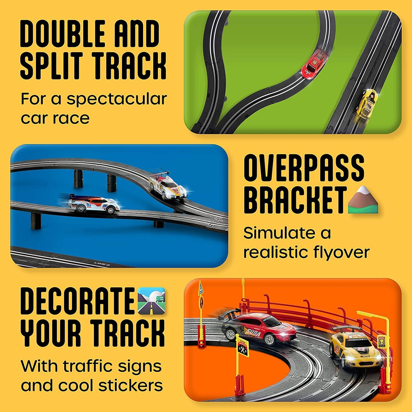 Slot Car Race Track Sets, Battery or Electric Race Car Track: Ultimate Track Master