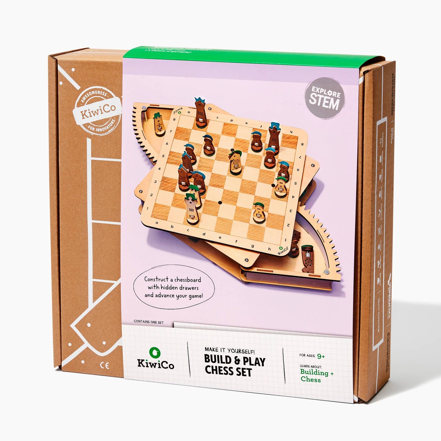 Build & Play Chess Set Stem Kit for Kids