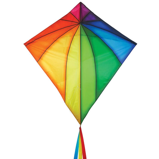 Rainbow Stained Glass 46" Diamond Kite