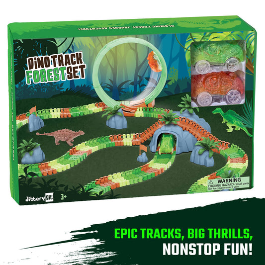 Dinosaur Racecar Track -Forest Set