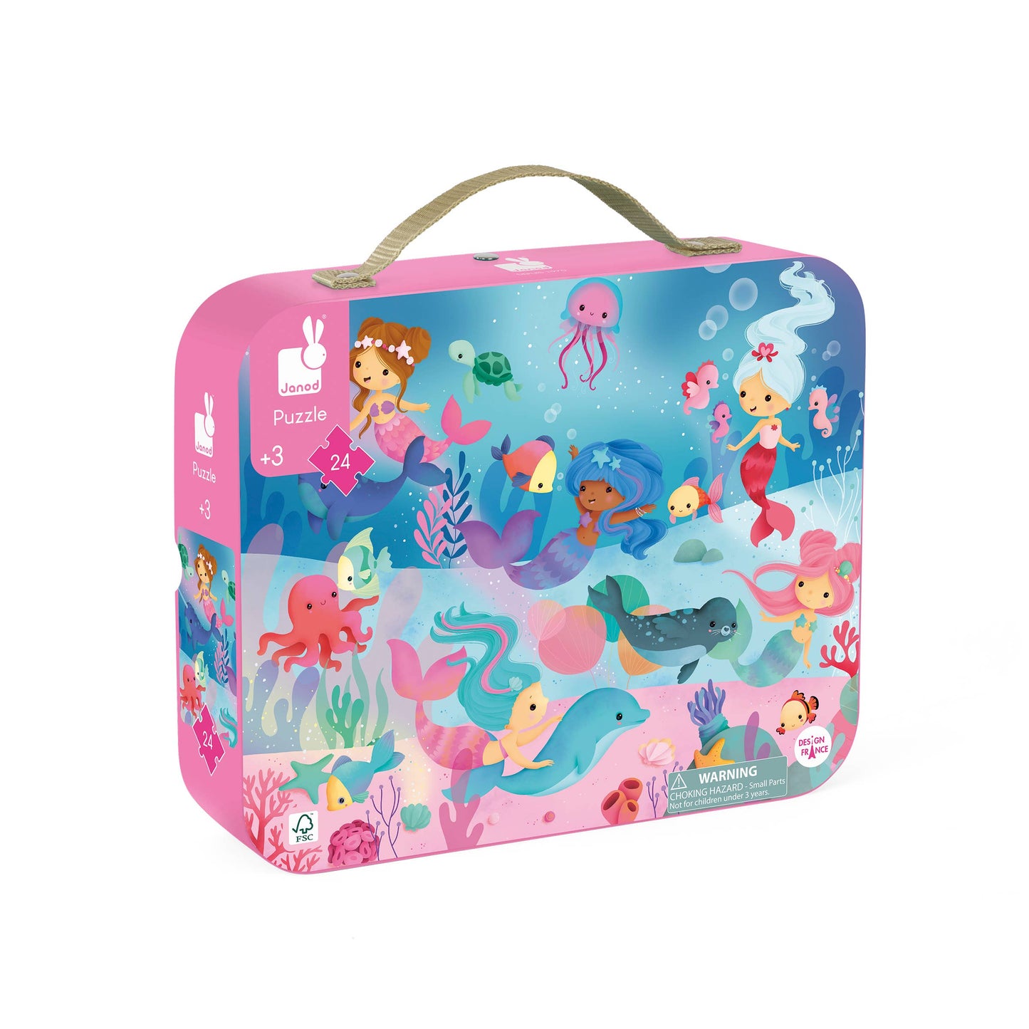 Suitcase Puzzle - Mermaids - 24 Pieces