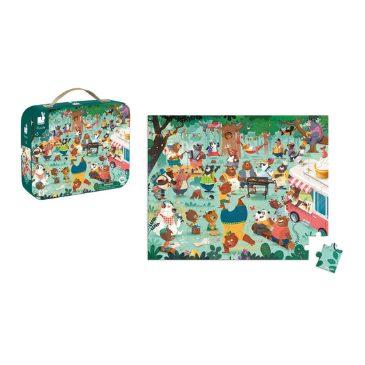 Suitcase Puzzle - Family Bears - 54 Pieces