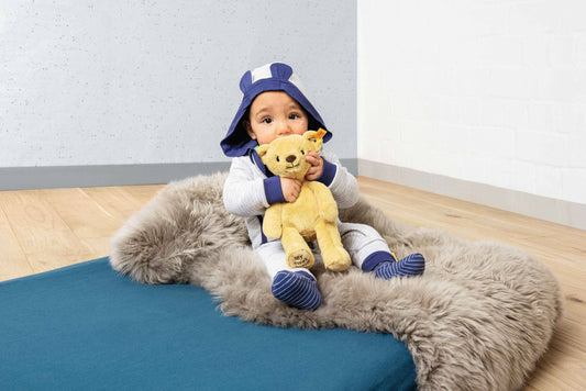 My First Steiff Teddy Bear Beige Baby Toy, 10 Inches