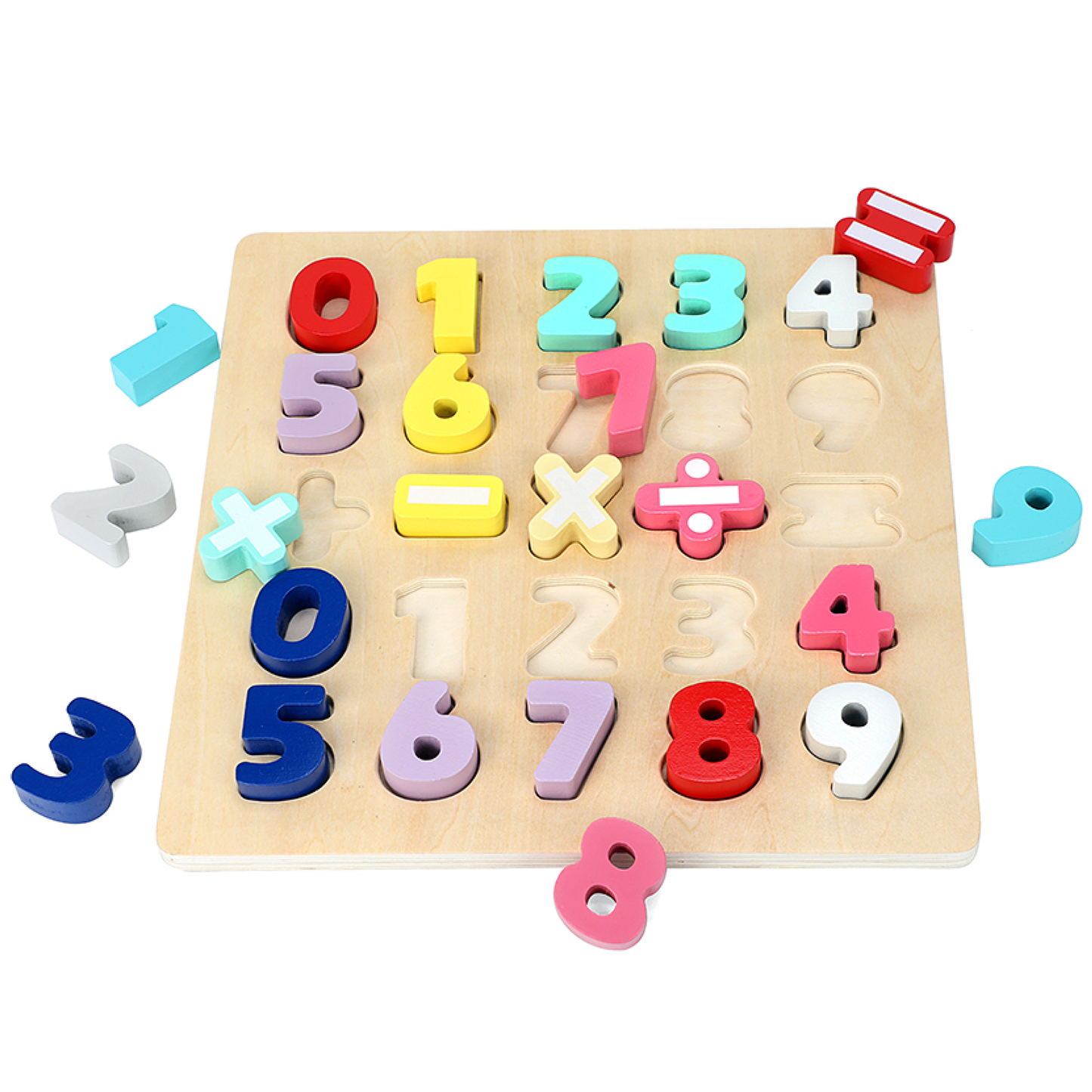 Leo & Friends Wooden Chunky Number Math Puzzle