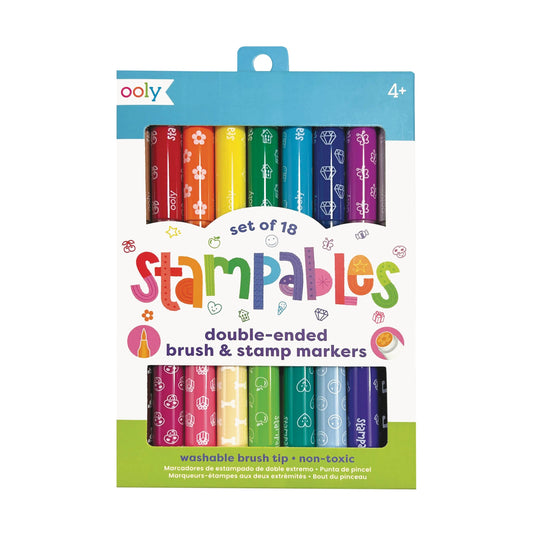 Stampables Double-Ended Brush & Stamp Markers