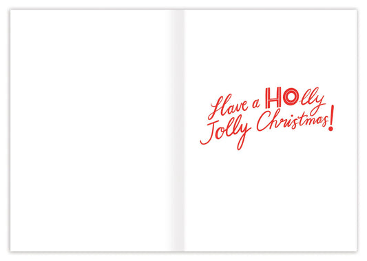 Pink Santa Holiday Card