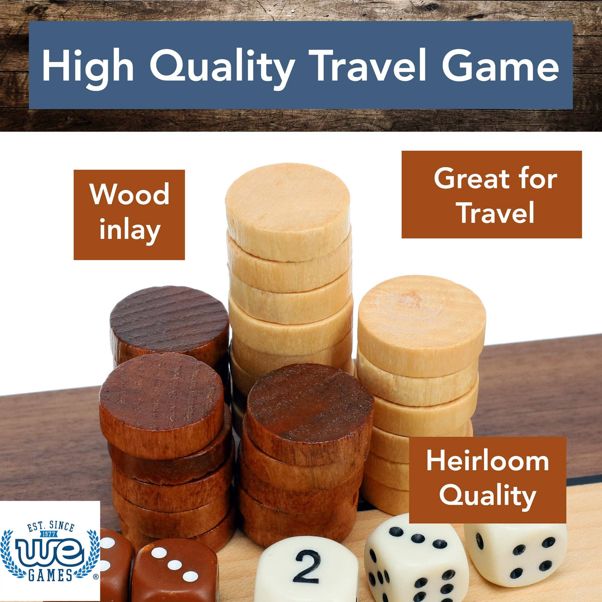Backgammon Set - 12 in.