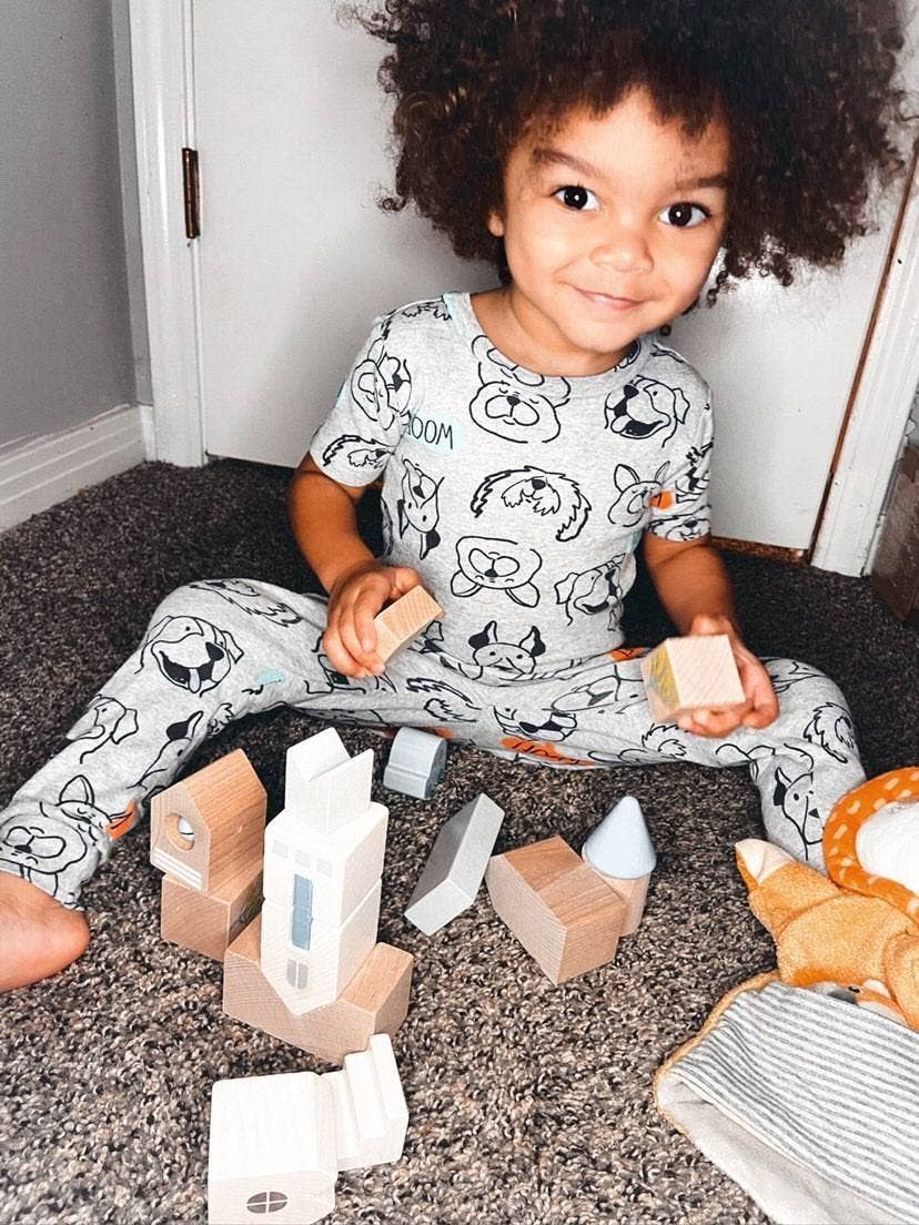 Bad Rodach 18 Piece Wooden Building Blocks