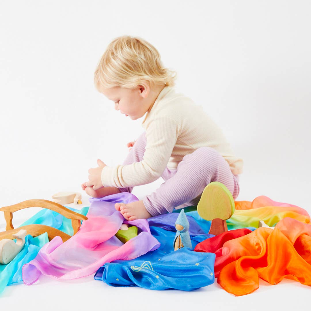 Mini Enchanted Playsilks: Rainbow
