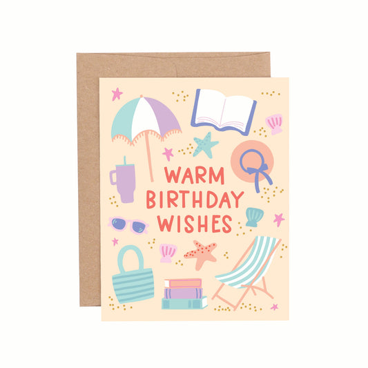 Warm Birthday Wishes Greeting Card