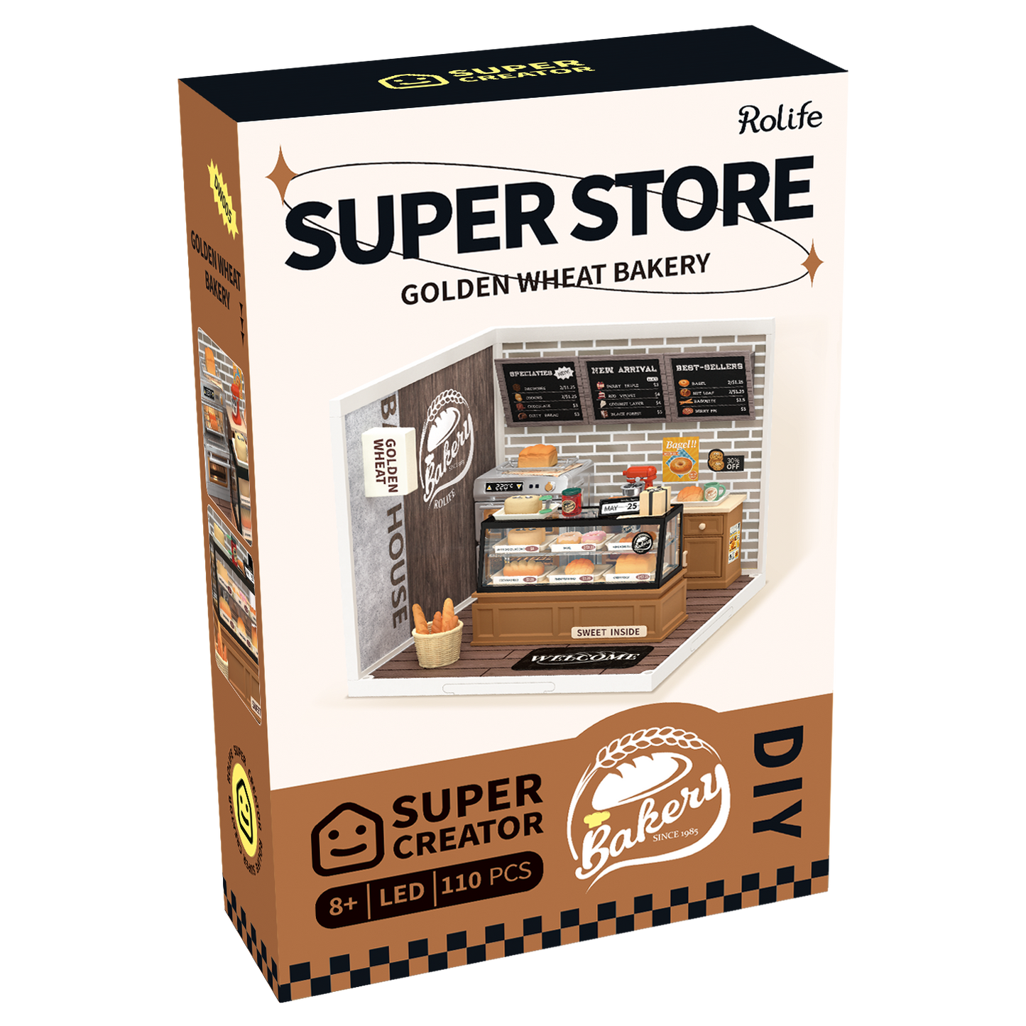 DIY Miniature House Kit: Golden Wheat Bakery