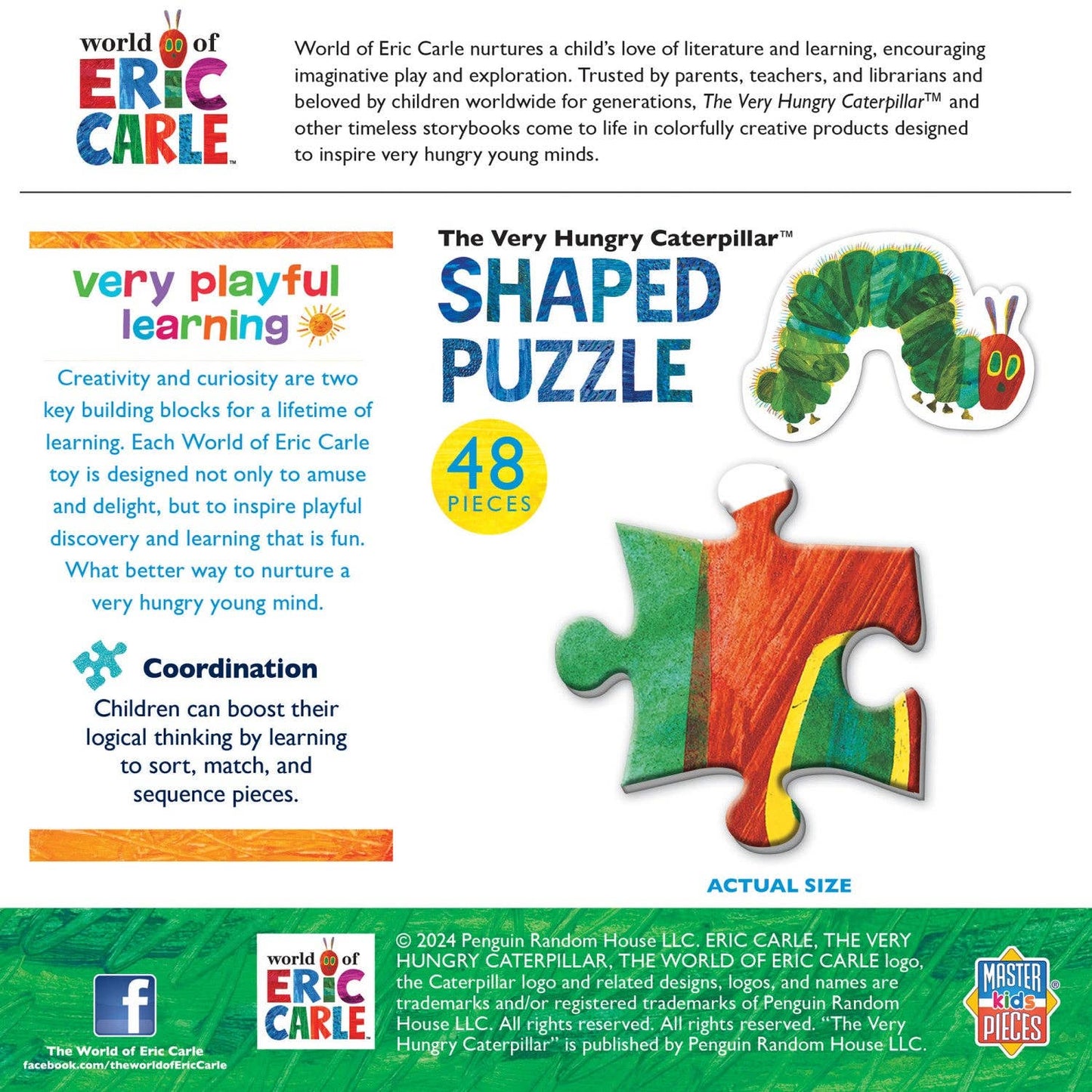 Eric Carle - The Very Hungry Caterpillar 48 Piece Shaped Puzzle