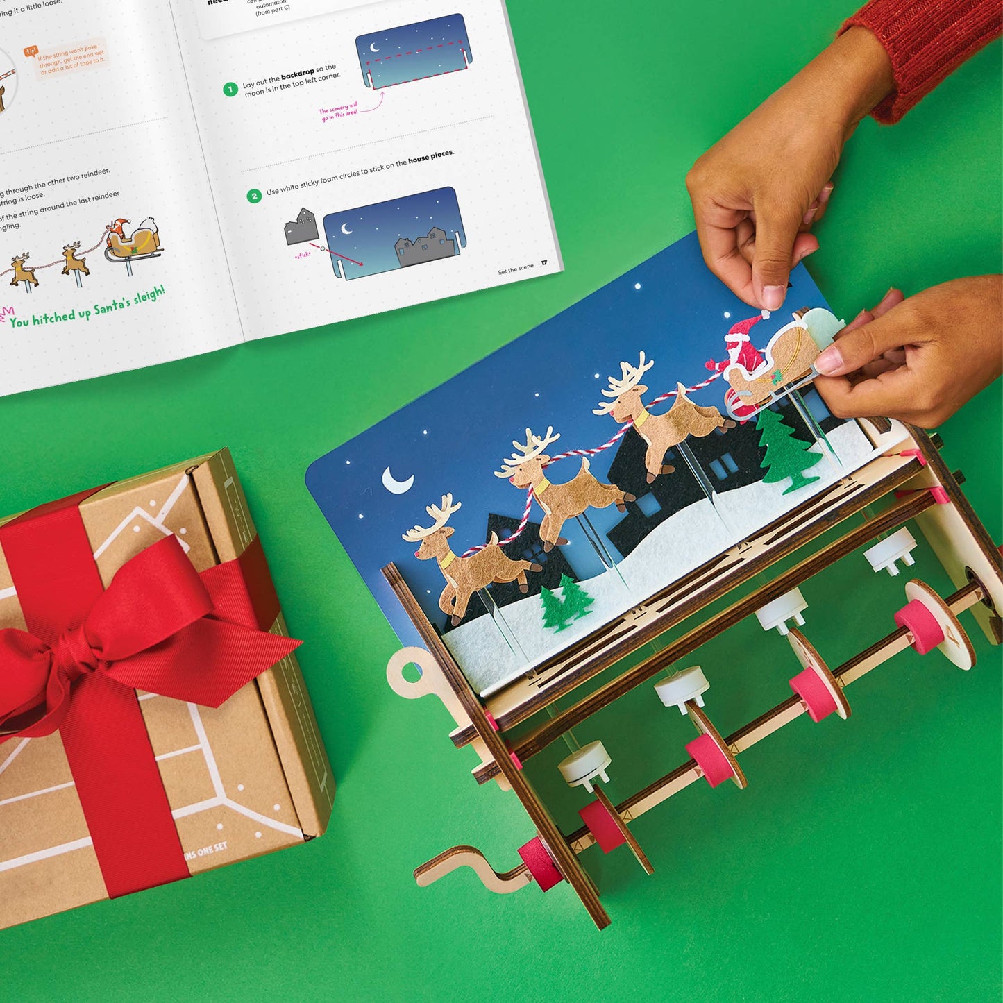 Santa's Sleigh Automation Engineering Kit for Kids