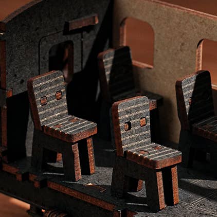 DIY Wooden Puzzle: Steam Journey