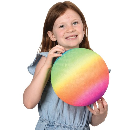 9" Rainbow Playground Ball