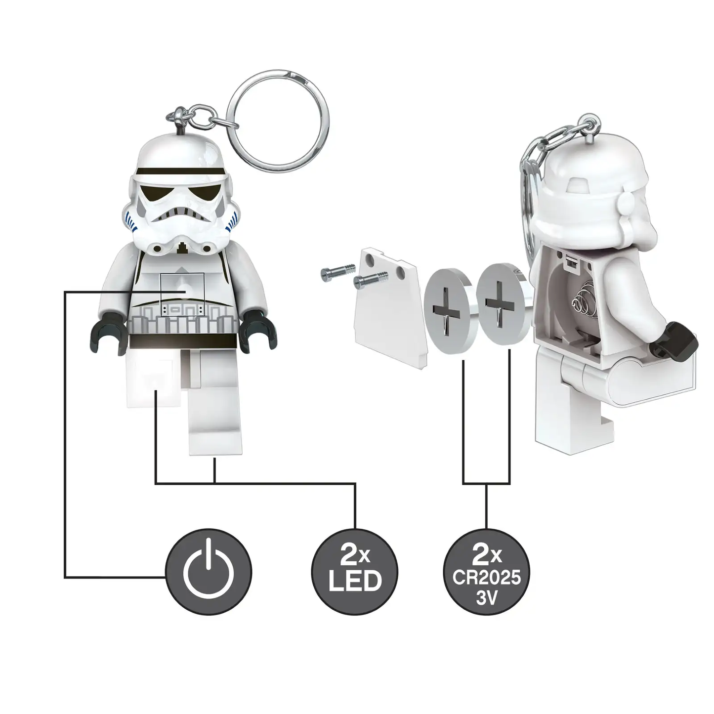 LEGO Stars Wars Mandalorian - Stormtrooper Keychain Light