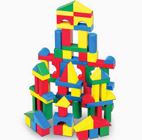 Melissa & Doug 100 wooden blocks