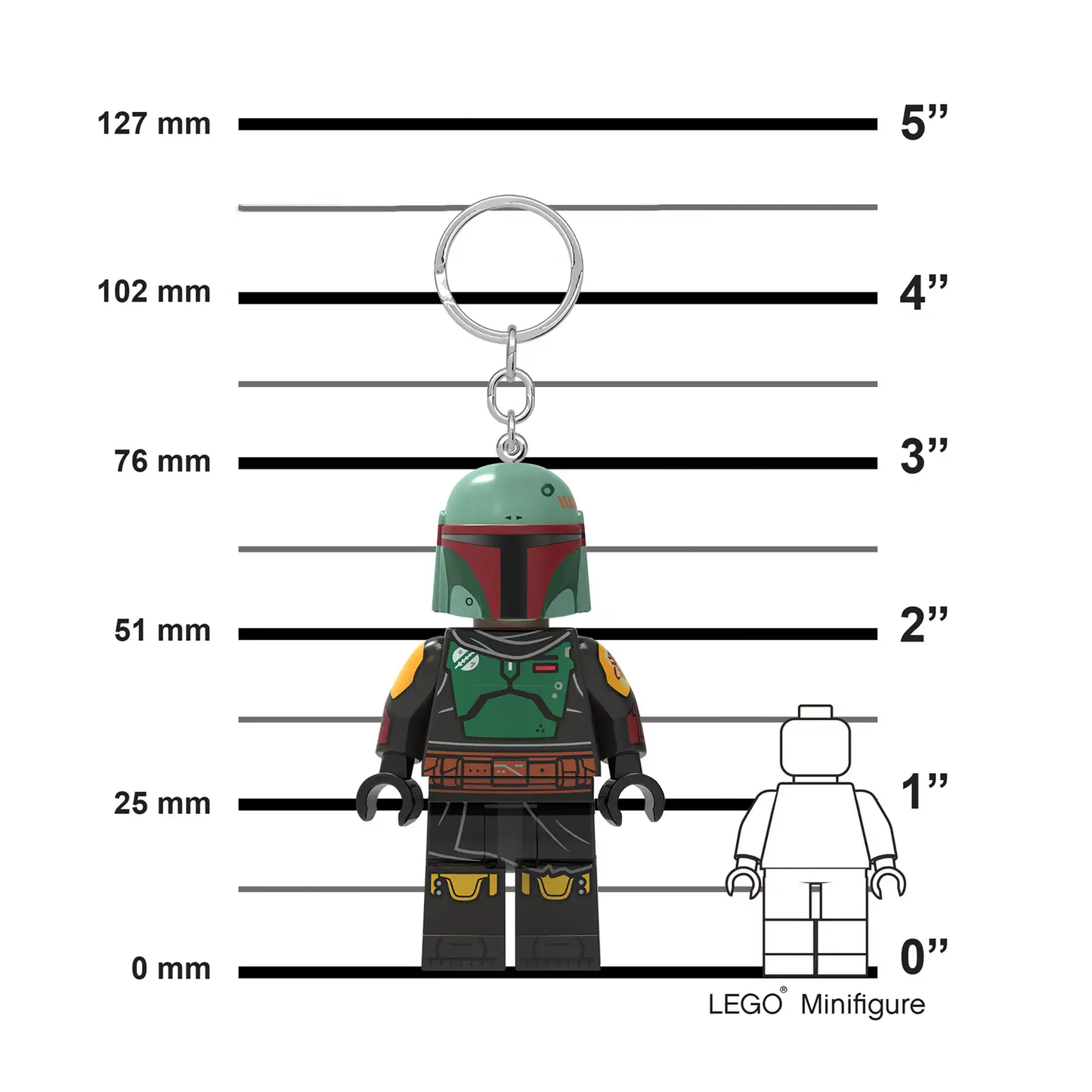 LEGO Stars Wars Mandalorian - Boba Fett Keychain Light